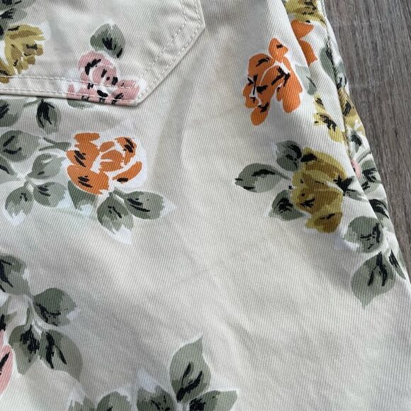 Citizens of Humanity Mandy High Waist Retro Slim Roll Up Floral Jeans - Size: 25 - Picture 10 of 14